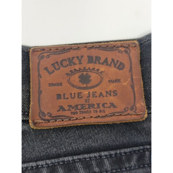 Lucky Brand Charlie Skinny Jeans Distressed Black Size 4/27 X 29 - Picture 5 of 9